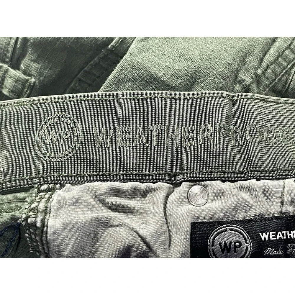 Weatherproof Men's Cargo Shorts Size 38 Ivy Green Cotton Stretch Ripstop